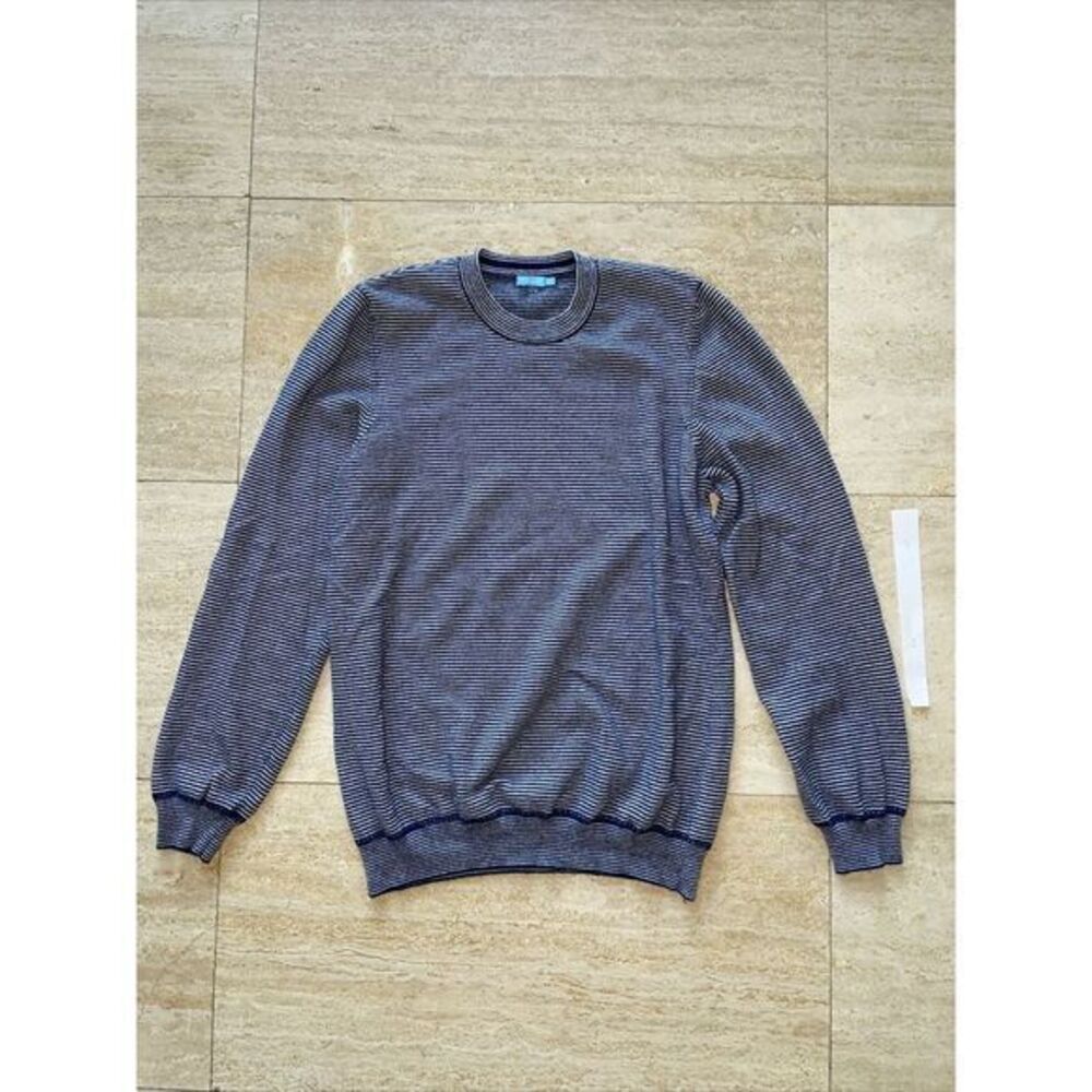 J.McLaughlin‎ Blue White Cashmere Pullover Sweater3 Size S
